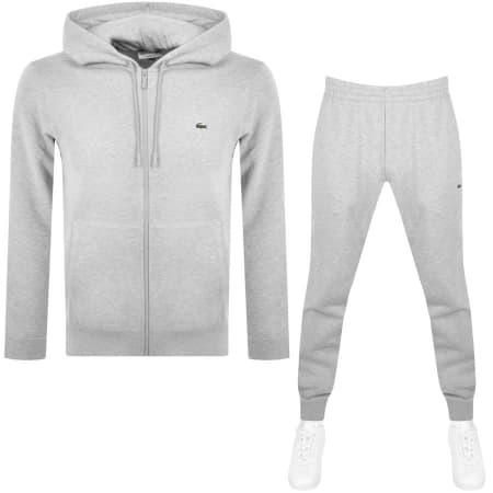 Product Image for Lacoste Full Zip Hooded Tracksuit Grey