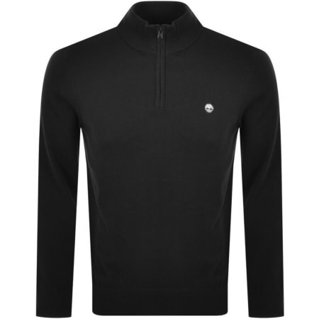 Product Image for Timberland Half Zip Knit Jumper Black