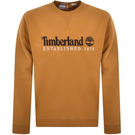 Product Image for Timberland Crew Neck Logo Sweatshirt Brown