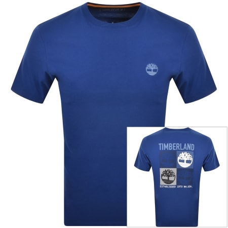 Product Image for Timberland Graphic Logo T Shirt Blue