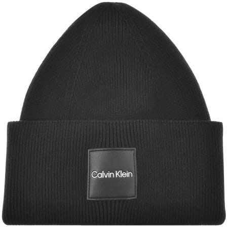 Product Image for Calvin Klein Ribbed Knit Beanie Hat Black