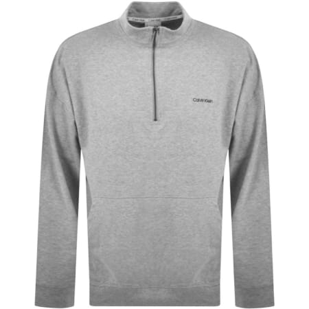 Product Image for Calvin Klein Half Zip Sweatshirt Grey