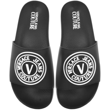 Product Image for Versace Jeans Couture Logo Sliders Black