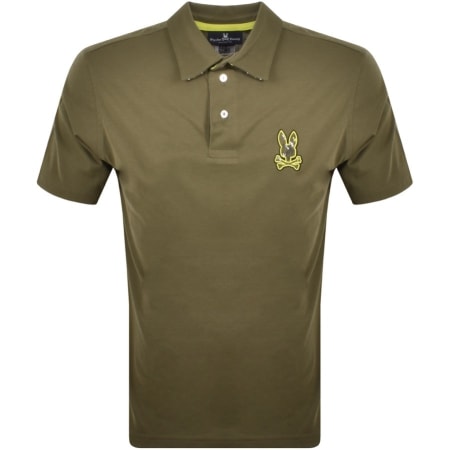 Product Image for Psycho Bunny Logo Short Sleeve Polo Shirt Green