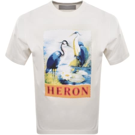 Product Image for Heron Preston Halftone Heron Logo T Shirt White