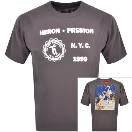 Product Image for Heron Preston Medieval Heron T Shirt Grey