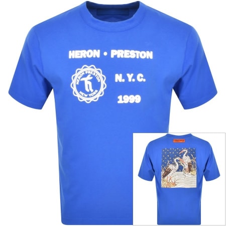 Product Image for Heron Preston Medieval Heron T Shirt Blue
