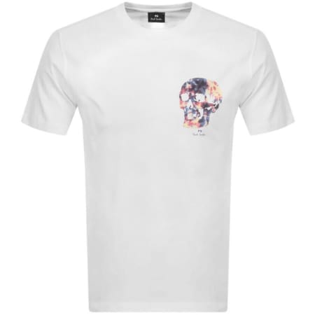 Product Image for PS By Paul Smith Tie Dye Skull T Shirt White