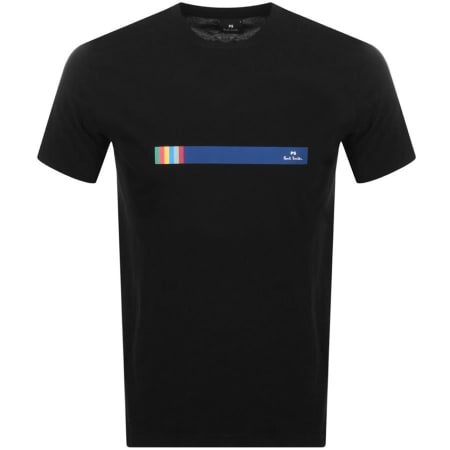 Product Image for PS By Paul Smith Regular Fit Stripe T Shirt Black
