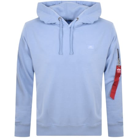Product Image for Alpha Industries X Fit Hoodie Blue