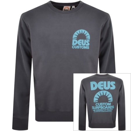 Product Image for Deus Ex Machina Crew Neck Melodies Sweatshirt Grey