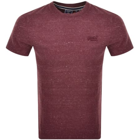 Product Image for Superdry Short Sleeved T Shirt Burgundy