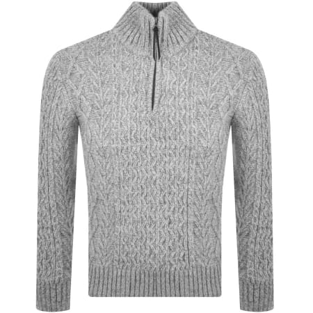 Product Image for Superdry Jacob Henley Half Zip Knit Jumper Grey