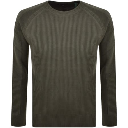 Product Image for G Star Raw 3D Biker Knit Jumper Green