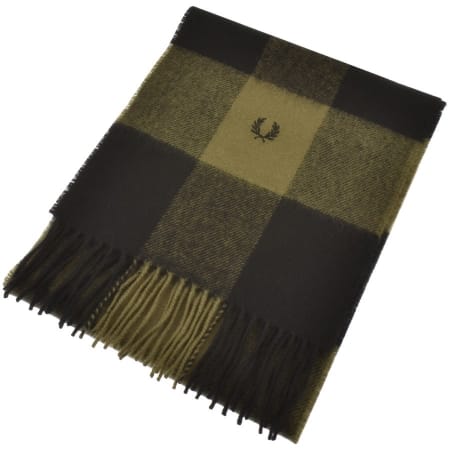 Product Image for Fred Perry Gingham Scarf Green