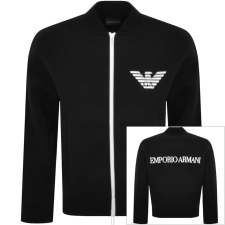 Product Image for Emporio Armani Full Zip Bomber Sweatshirt Black