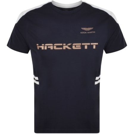 Product Image for Hackett Arm Tour T Shirt Navy