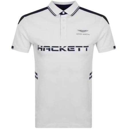 Product Image for Hackett Arm Tour Polo Shirt White
