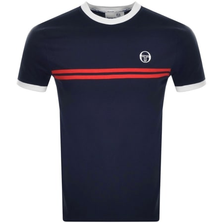Product Image for Sergio Tacchini Supermac T Shirt Navy