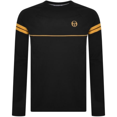 Product Image for Sergio Tacchini Long Sleeve Taddeo T Shirt Black
