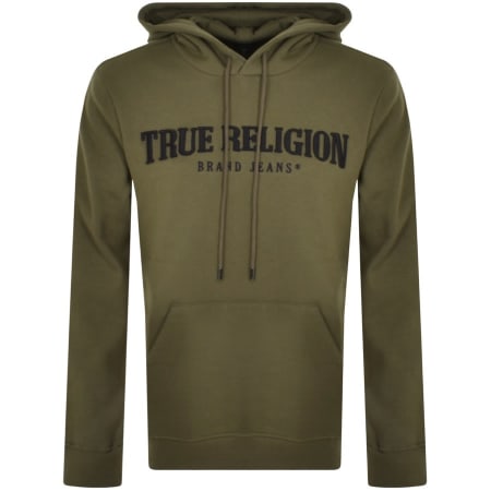 Product Image for True Religion Arch Logo Pullover Hoodie Green