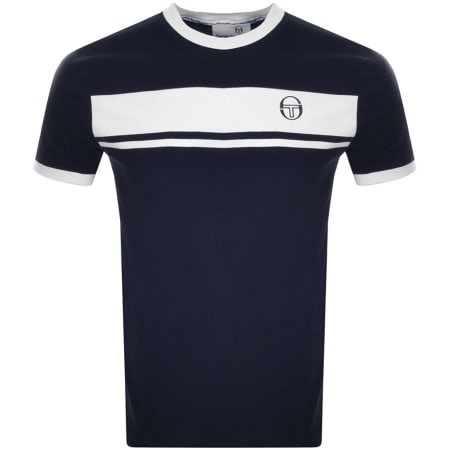 Product Image for Sergio Tacchini Logo T Shirt Navy