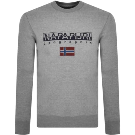 Product Image for Napapijri Ayas Flag Logo Sweatshirt Grey
