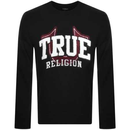 Product Image for True Religion Chanille Logo Sweatshirt Black