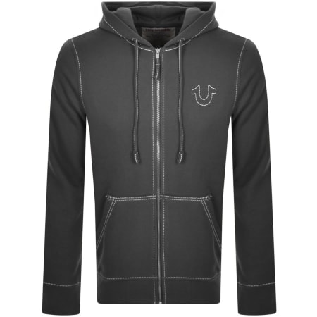 Product Image for True Religion Big T Full Zip Hoodie Grey
