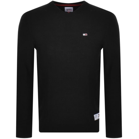 Product Image for Tommy Jeans Regular Structured Knit Jumper Black