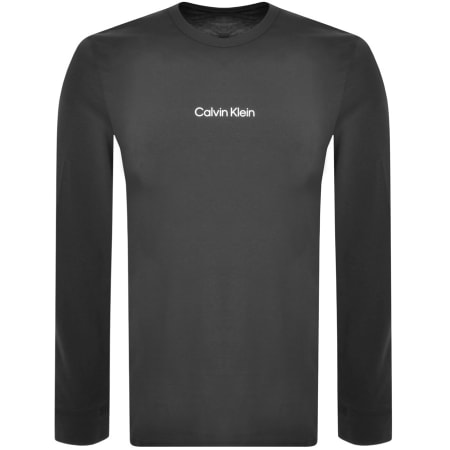 Product Image for Calvin Klein Lounge Long Sleeve Logo T Shirt Grey