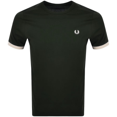 Product Image for Fred Perry Ringer T Shirt Green