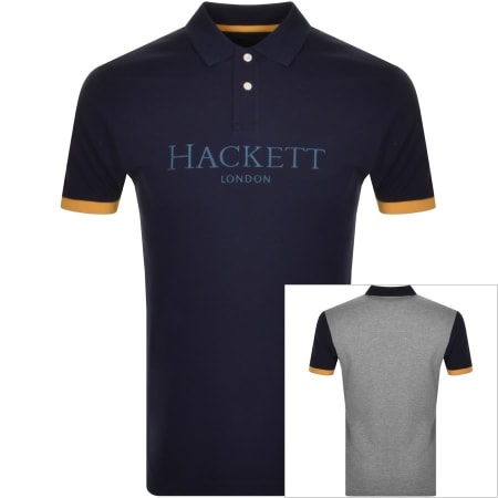 Product Image for Hackett Heritage Multi Polo T Shirt Navy