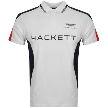 Product Image for Hackett AMR Multi Short Sleeve Polo T Shirt White