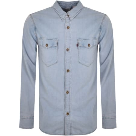 Product Image for Levis Long Sleeved Western Denim Shirt Blue