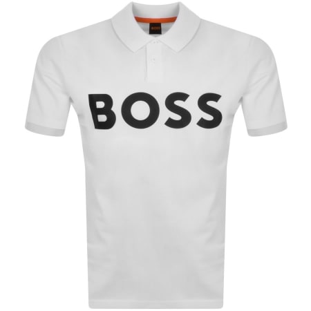 Product Image for BOSS Pebig Logo Polo T Shirt White