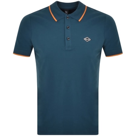 Product Image for Replay Short Sleeved Logo Polo T Shirt Blue