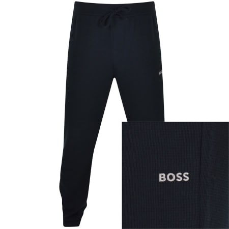 Product Image for BOSS Bodywear Waffle Jogging Bottoms Navy