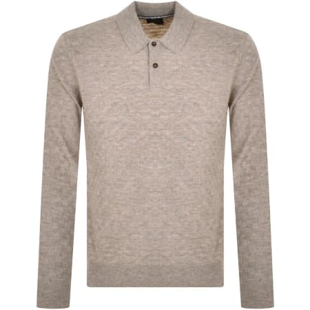 Product Image for Ted Baker Patter Knit Polo Jumper Beige
