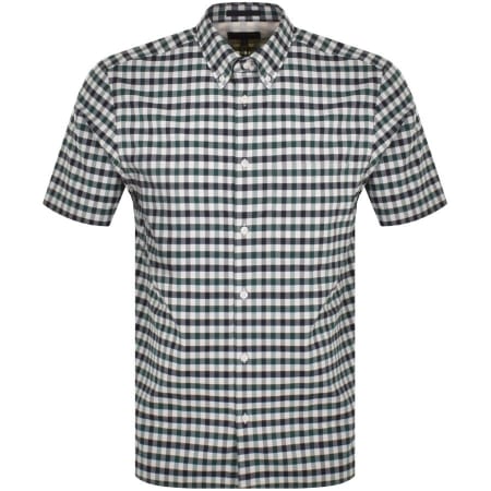 Product Image for Ted Baker Sandun Short Sleeve Check Shirt Green