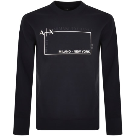 Product Image for Armani Exchange Logo Sweatshirt Navy