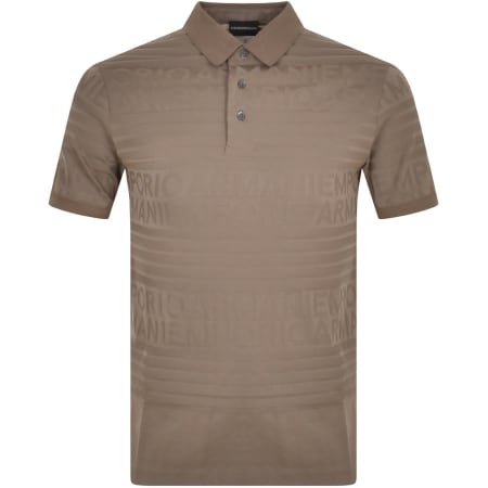 Product Image for Emporio Armani Short Sleeved Polo T Shirt Beige