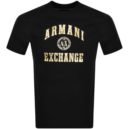 Product Image for Armani Exchange Crew Neck Logo T Shirt Black