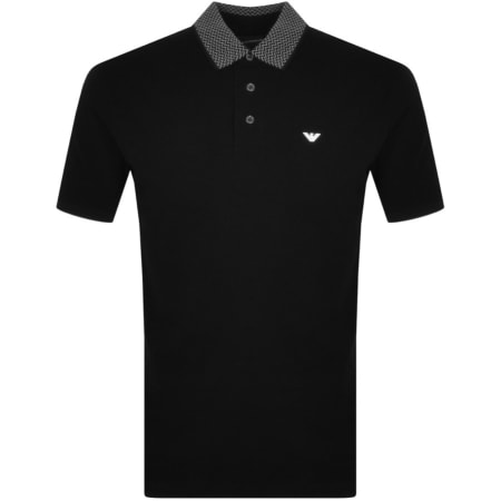 Product Image for Emporio Armani Short Sleeved Polo T Shirt Black