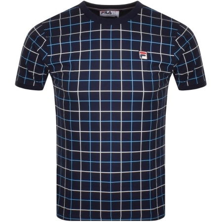 Product Image for Fila Vintage Casbian Crew Neck T Shirt Navy