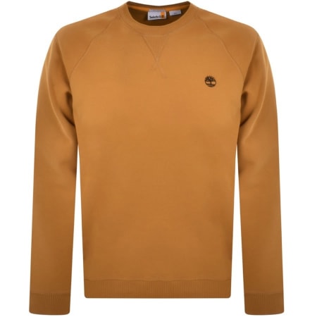 Product Image for Timberland Crew Neck Logo Sweatshirt Brown