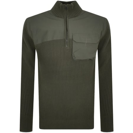Product Image for G Star Raw Army Half Zip Knit Jumper Green