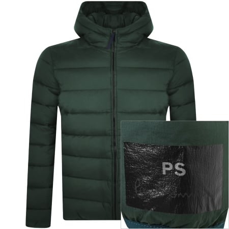 Product Image for PS By Paul Smith Hooded Down Jacket Green