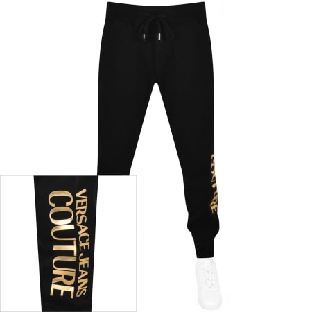 Product Image for Versace Jeans Couture Logo Jogging Bottoms Black