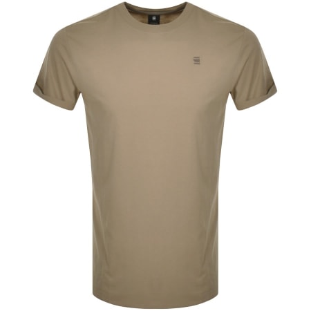 Product Image for G Star Raw Lash Logo T Shirt Khaki
